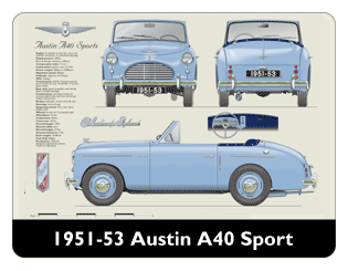 Austin A40 Sport 1951-53 Mouse Mat